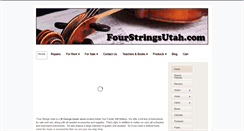 Desktop Screenshot of fourstringsutah.com